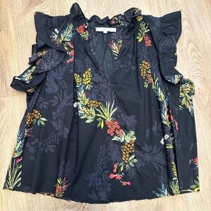 Olivaceous Cropped Sleevless Blouse size M